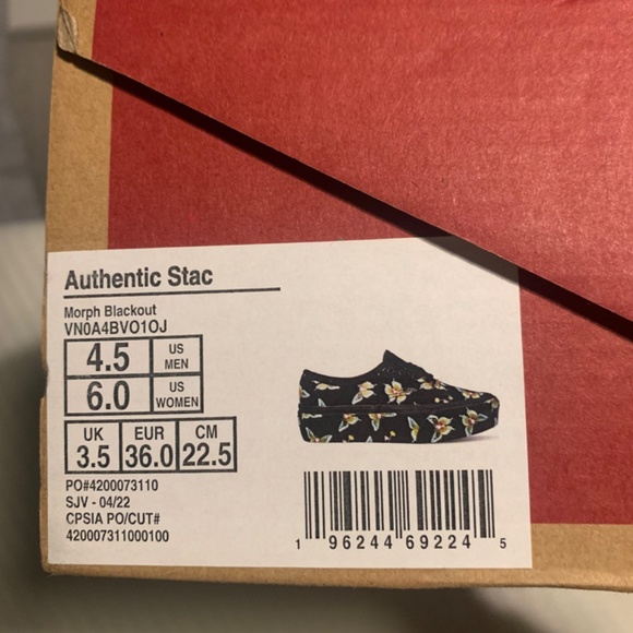 Vans authentic stac morph blackout glow in the dark platforms - Picture 4 of 4